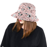 Cows milk product pink background Unisex Bucket Hat