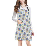 Snail Pattern Print Design 05 All Over Print Adjustable Apron