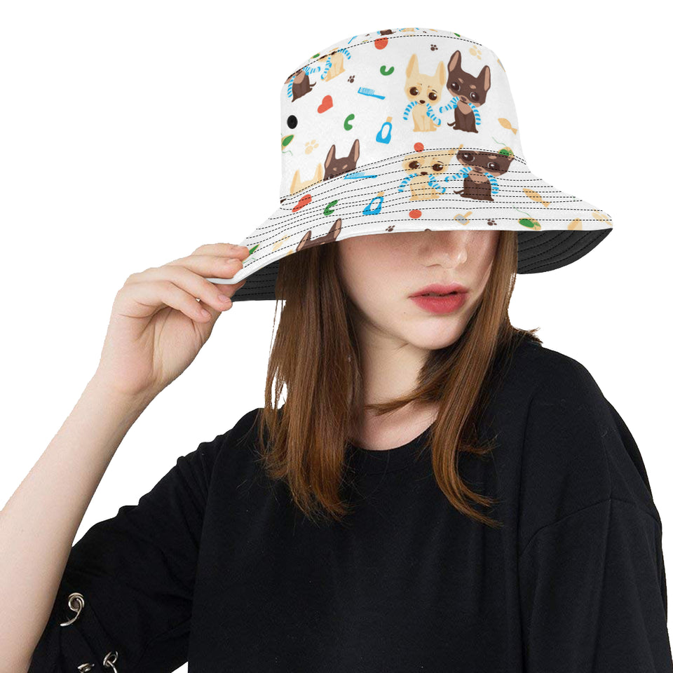 Cute Chihuahua dog pattern Unisex Bucket Hat