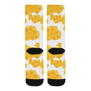 Cheese slice pattern Crew Socks