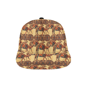 Camel polynesian tribal design pattern All Over Print Snapback Cap