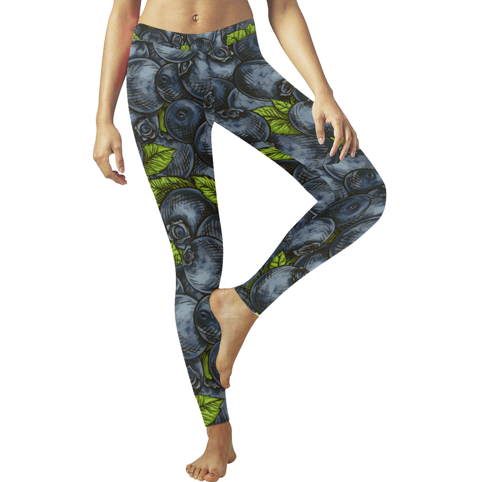 blueberry pattern Women's Legging Fulfilled In US