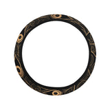 Gold peacock feather pattern Car Steering Wheel Cover