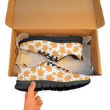 Orange Maple Leaf pattern Men's Sneaker Shoes