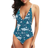 Cute shark pattern Women's One-Piece Swimsuit
