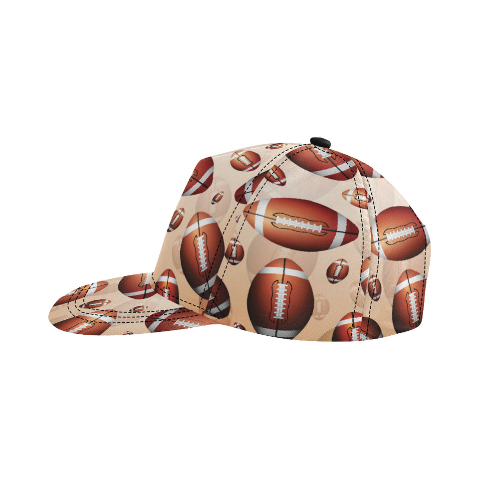 American football ball design pattern All Over Print Snapback Cap