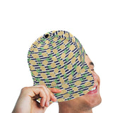 Pineapples pattern striped background All Over Print Snapback Cap