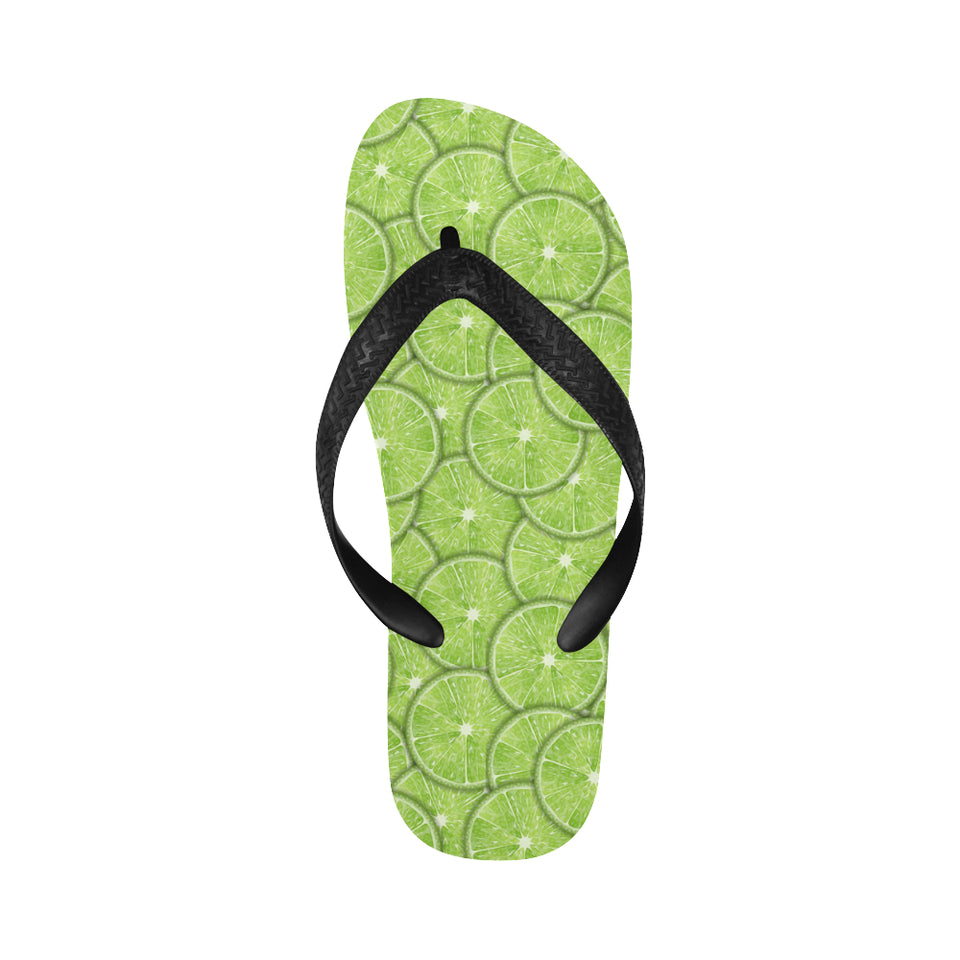 Slices of Lime pattern Unisex Flip Flops