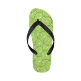 Slices of Lime pattern Unisex Flip Flops