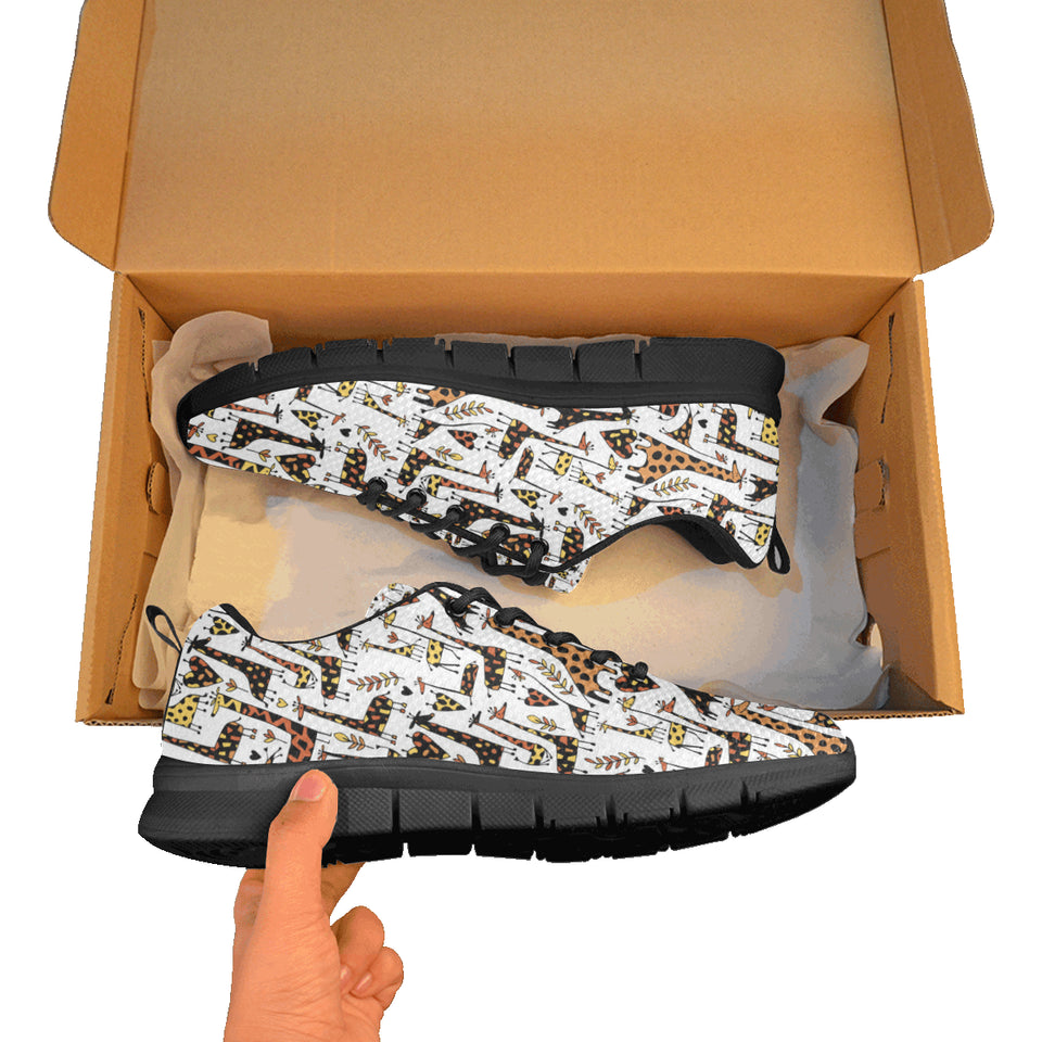 Giraffe Pattern Print Design 05 Women's Sneaker Shoes