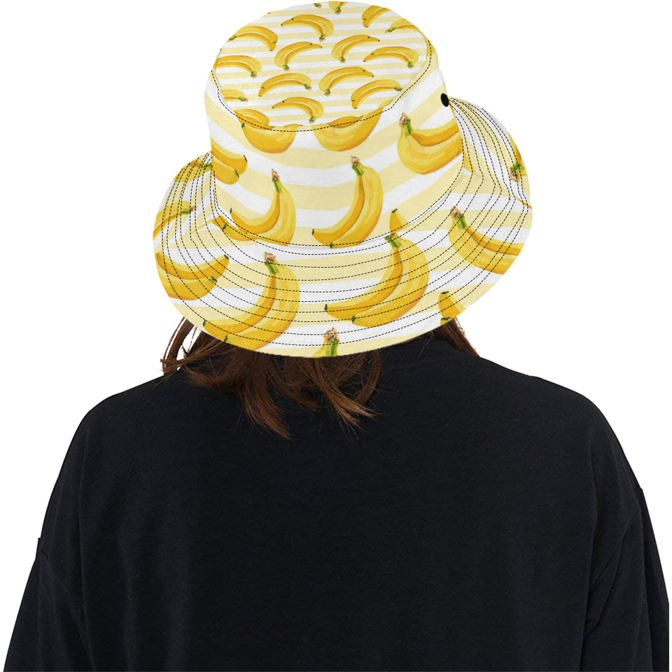 Banana pattern blackground Unisex Bucket Hat