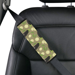 Eggplant Pattern Print Design 02 Car Seat Belt Cover