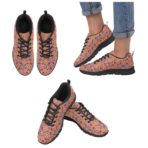 Gear Pattern Print Design 04 Women's Sneaker Shoes