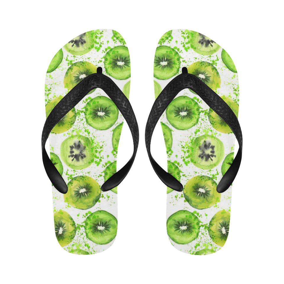 Watercolor kiwi pattern Unisex Flip Flops