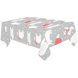 Cute polar bear christmas snow pattern Tablecloth