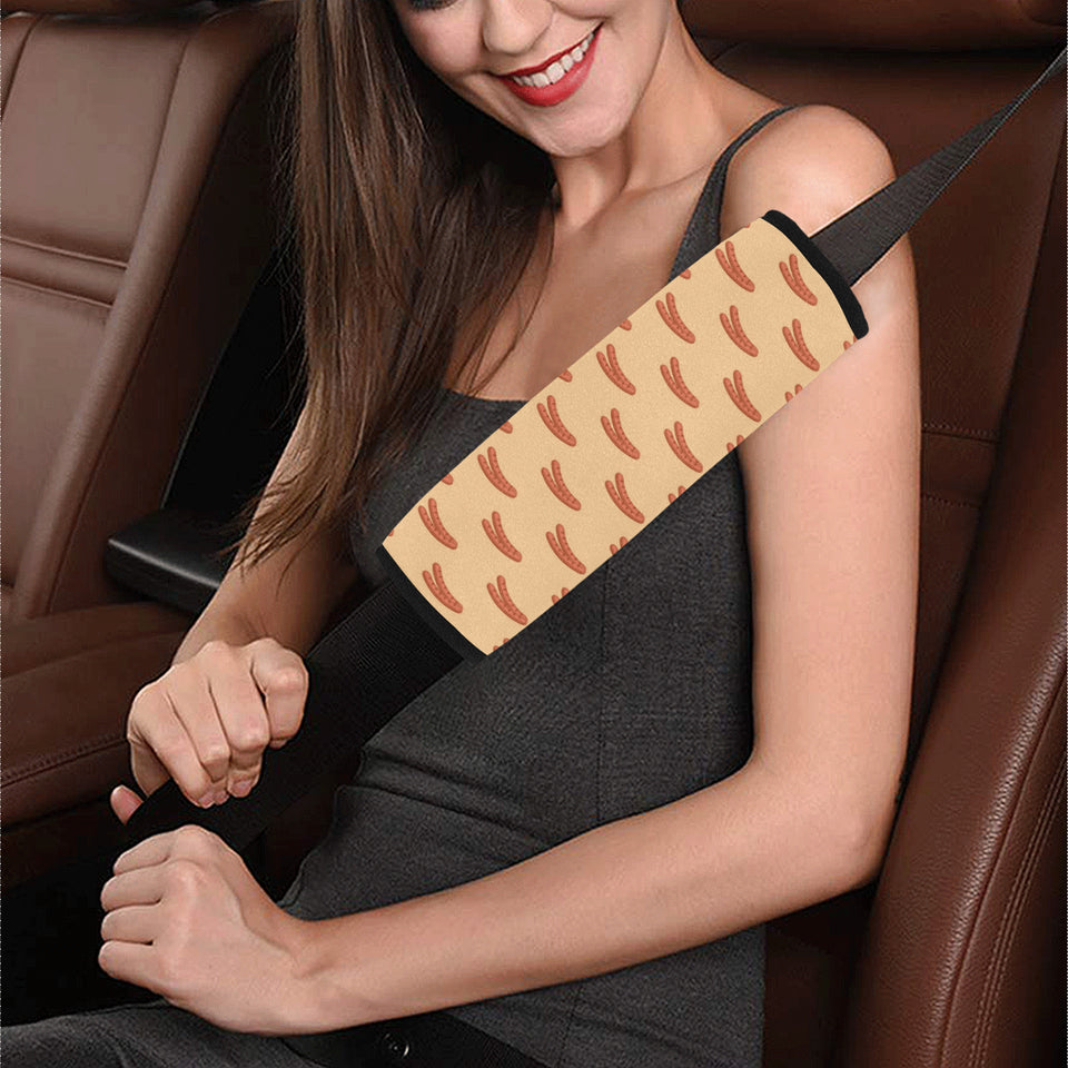 Sausage Pattern Print Design 03 Car Seat Belt Cover
