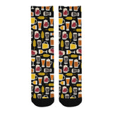 Beer type pattern Crew Socks