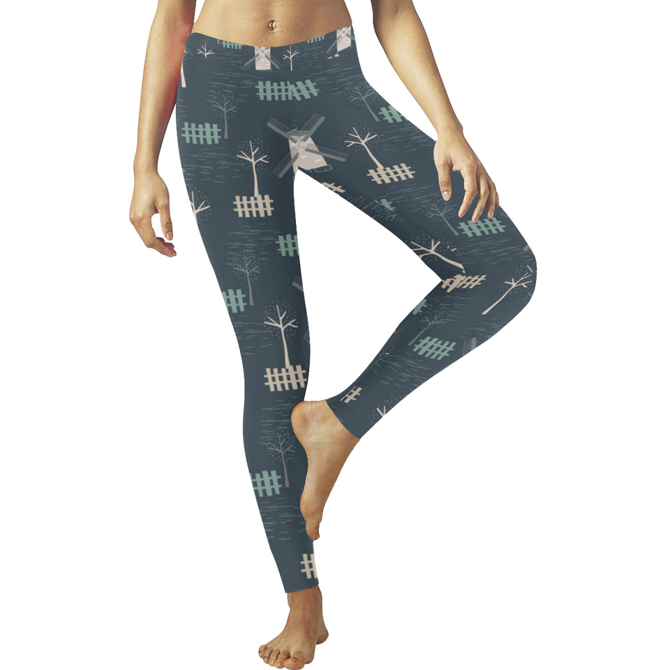windmill tree pattern Women's Legging Fulfilled In US