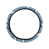 Seagull Pattern Print Design 04 Car Steering Wheel Cover