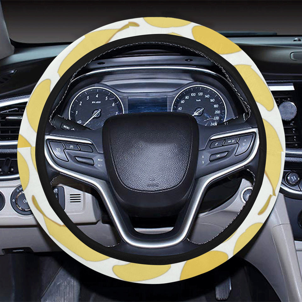 Potato Chips Pattern Print Design 02 Car Steering Wheel Cover