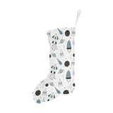 Hand drawn space elements space rocket star planet Christmas Stocking