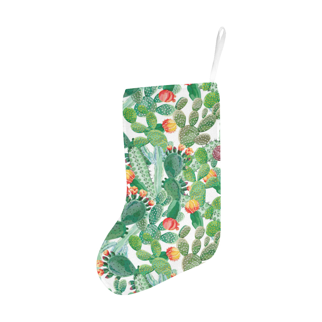 Cactus design pattern copy Christmas Stocking