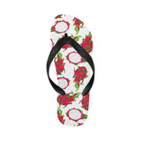 dragon fruits white background Unisex Flip Flops