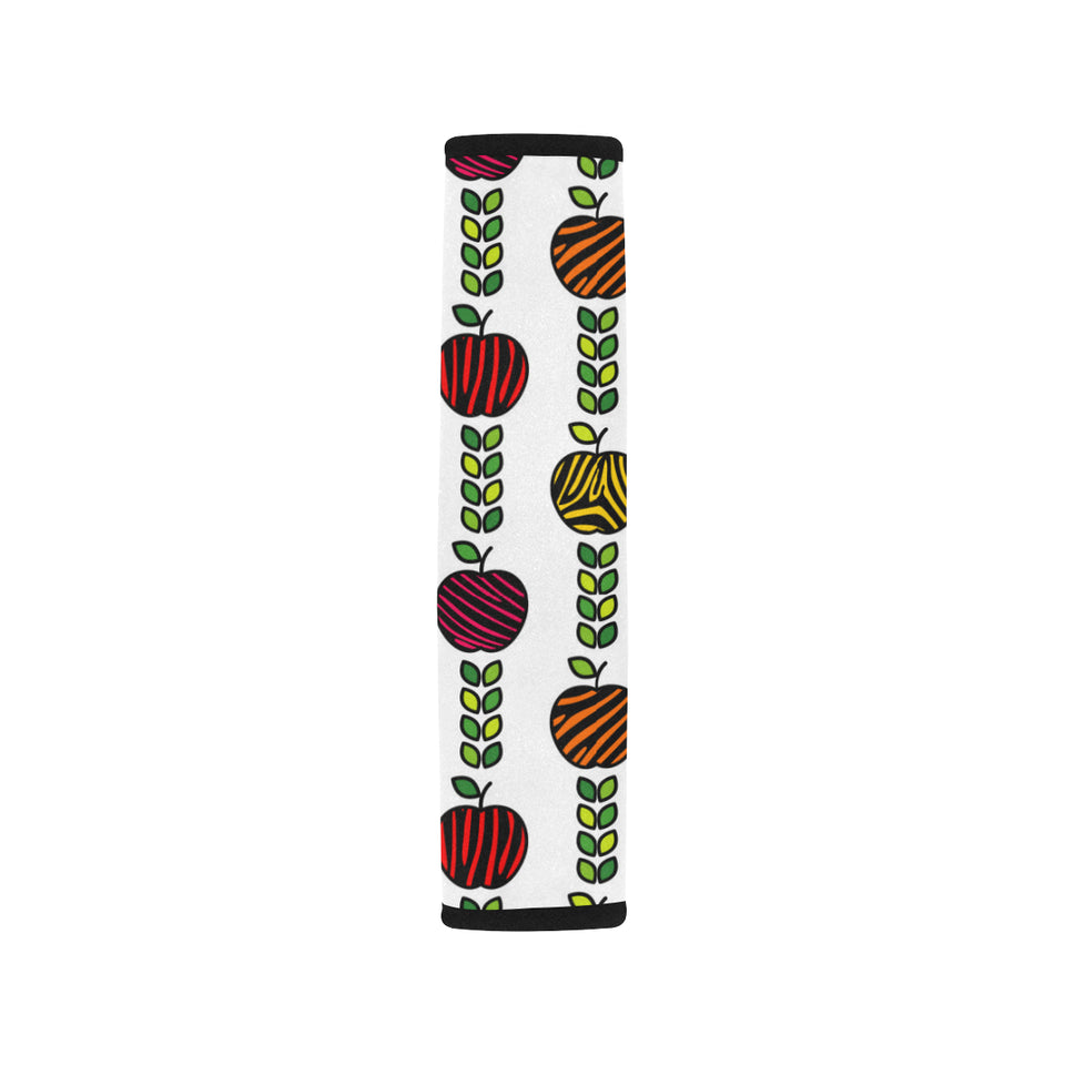 colorful apples leave zebra stripe Car Seat Belt Cover