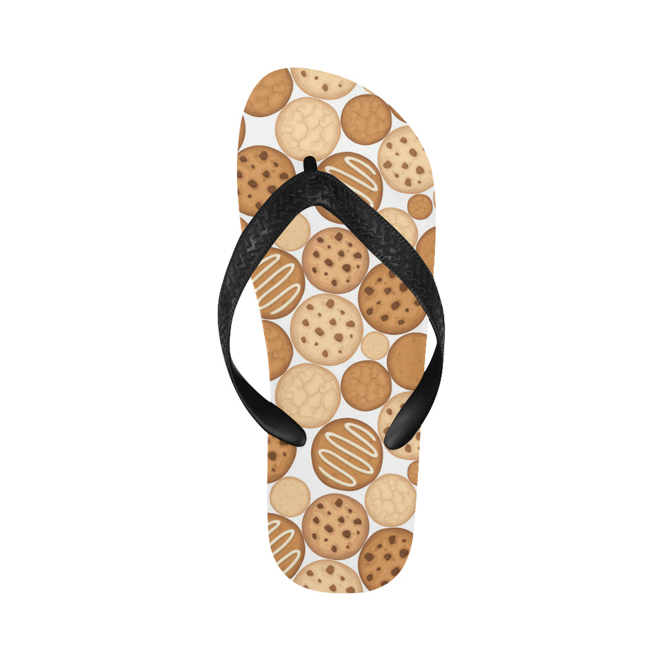 Various cookie pattern Unisex Flip Flops