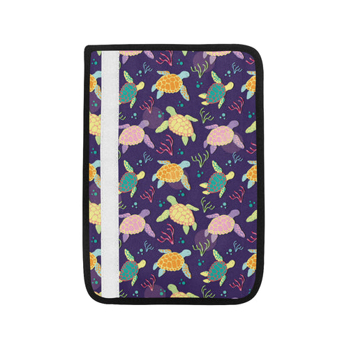 Colorful sea turtle pattern Car Seat Belt Cover