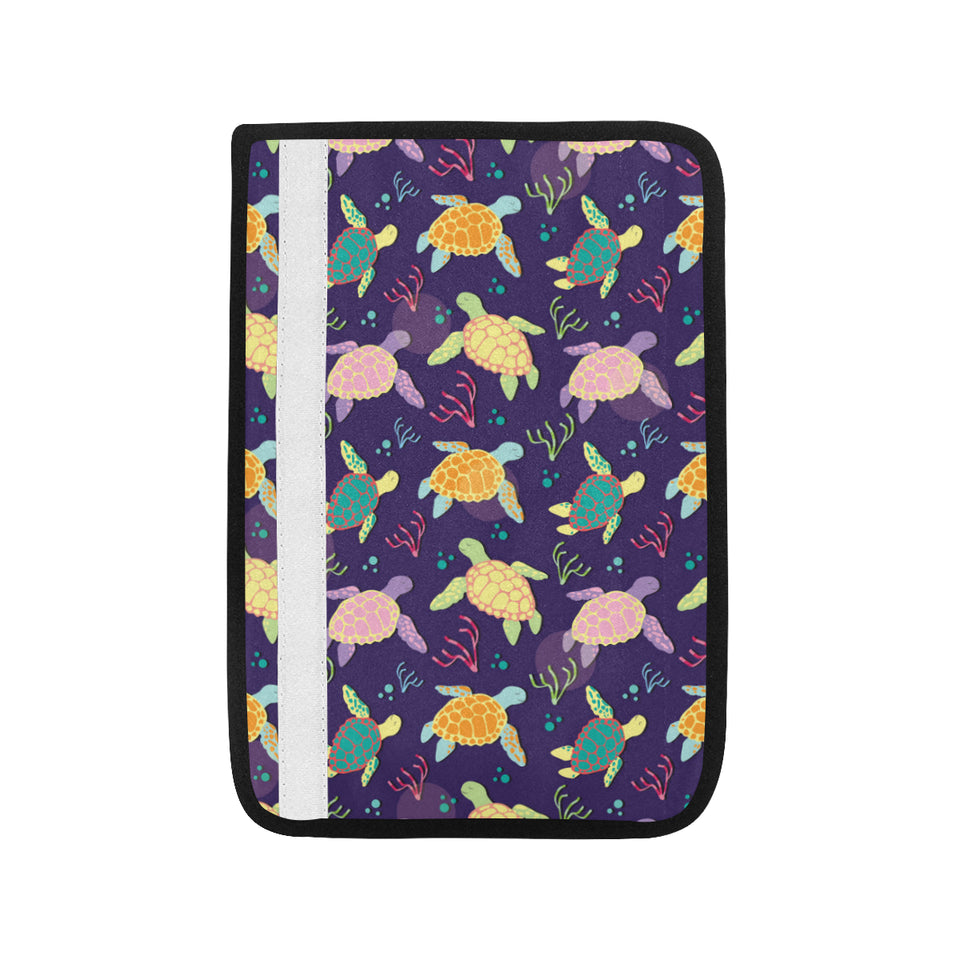 Colorful sea turtle pattern Car Seat Belt Cover
