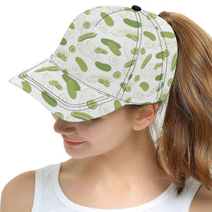 Cucumber sketch pattern All Over Print Snapback Cap