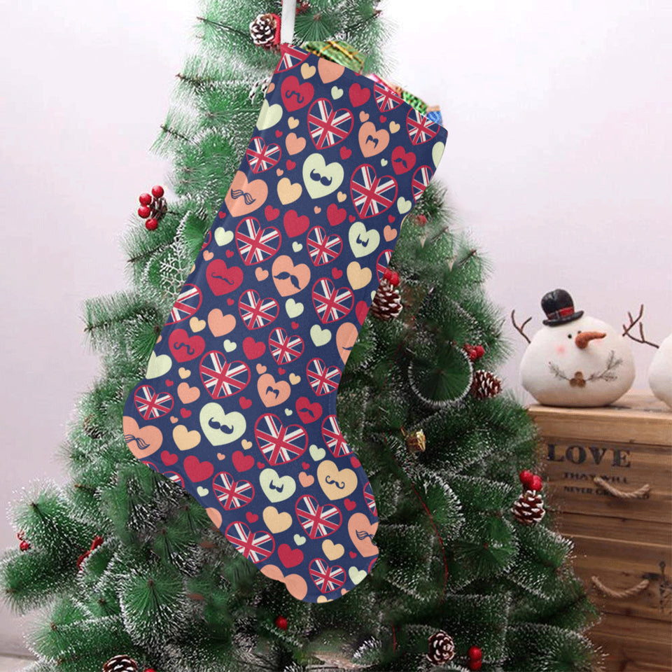 British Pattern Print Design 02 Christmas Stocking