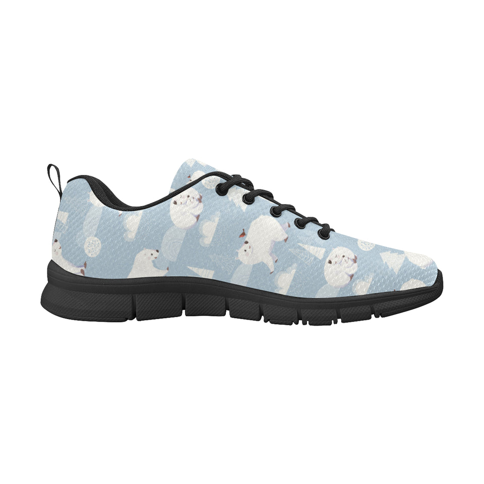 Cute polar bears Christmas decoration pattern Men's Sneaker Shoes
