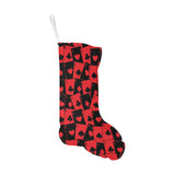 Casino Cards Suits Pattern Print Design 02 Christmas Stocking