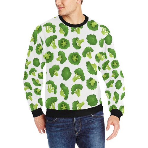 Cute broccoli pattern Men's Crew Neck Sweatshirt