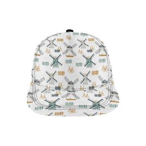 windmill pattern All Over Print Snapback Cap