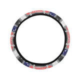Skate Board Pattern Print Design 04 Car Steering Wheel Cover