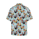 Rooster chicken cock snowfalke Men's All Over Print Hawaiian Shirt