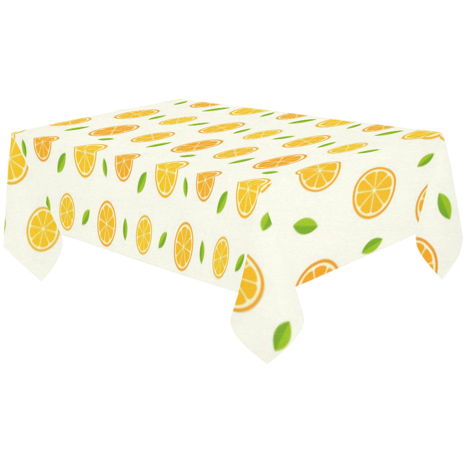 oranges leaves pattern Tablecloth