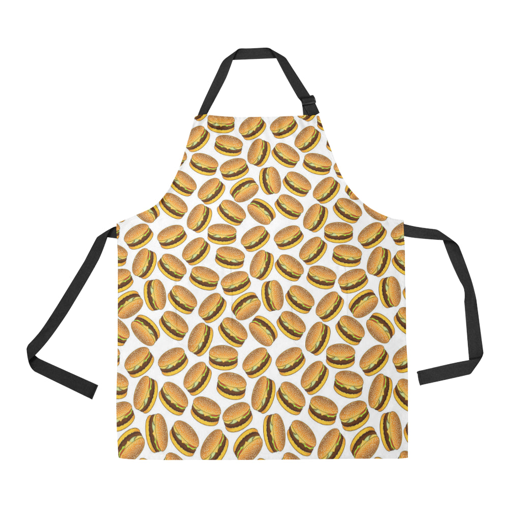 Hamburger Pattern Print Design 03 All Over Print Adjustable Apron