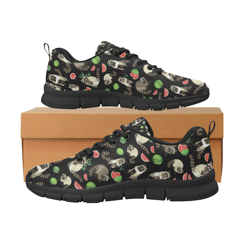 Raccoon watermelon pattern Men's Sneaker Shoes