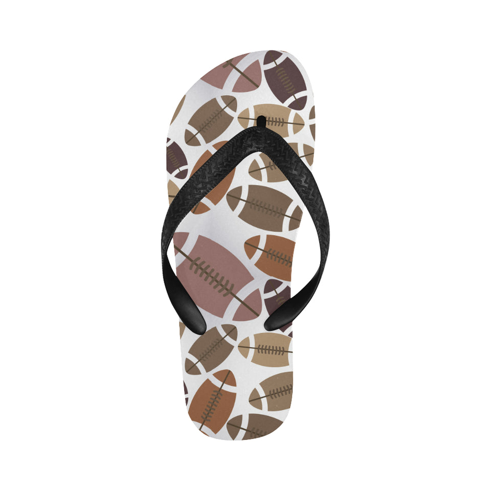 American football ball pattern Unisex Flip Flops