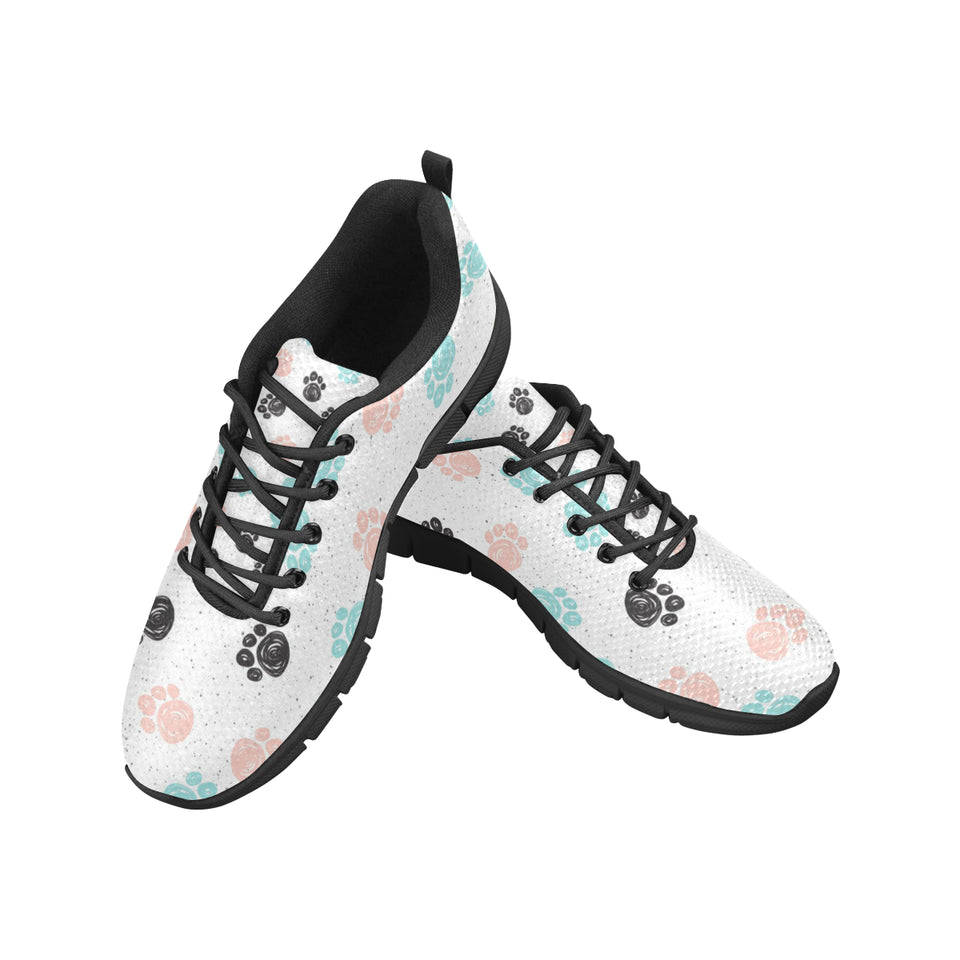 Dog Paws Pattern Print Design 04 Women's Sneaker Shoes