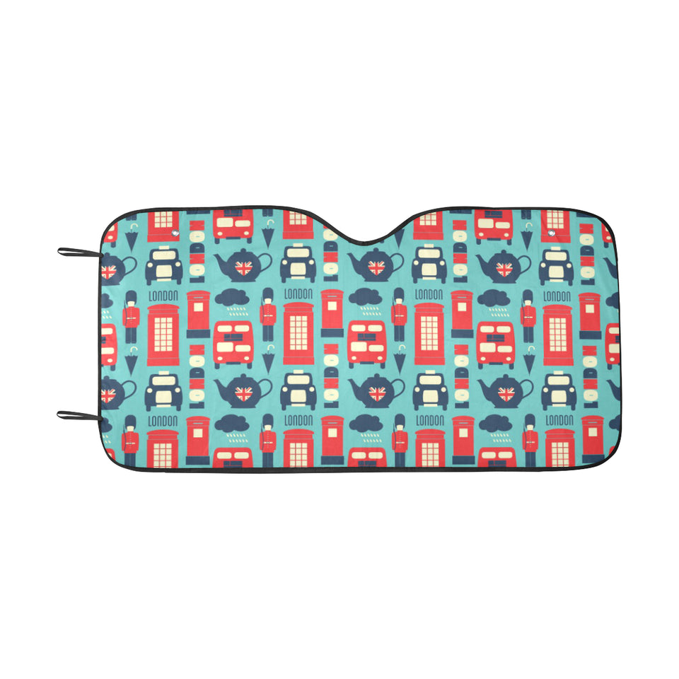 British Pattern Print Design 04 Car Sun Shade