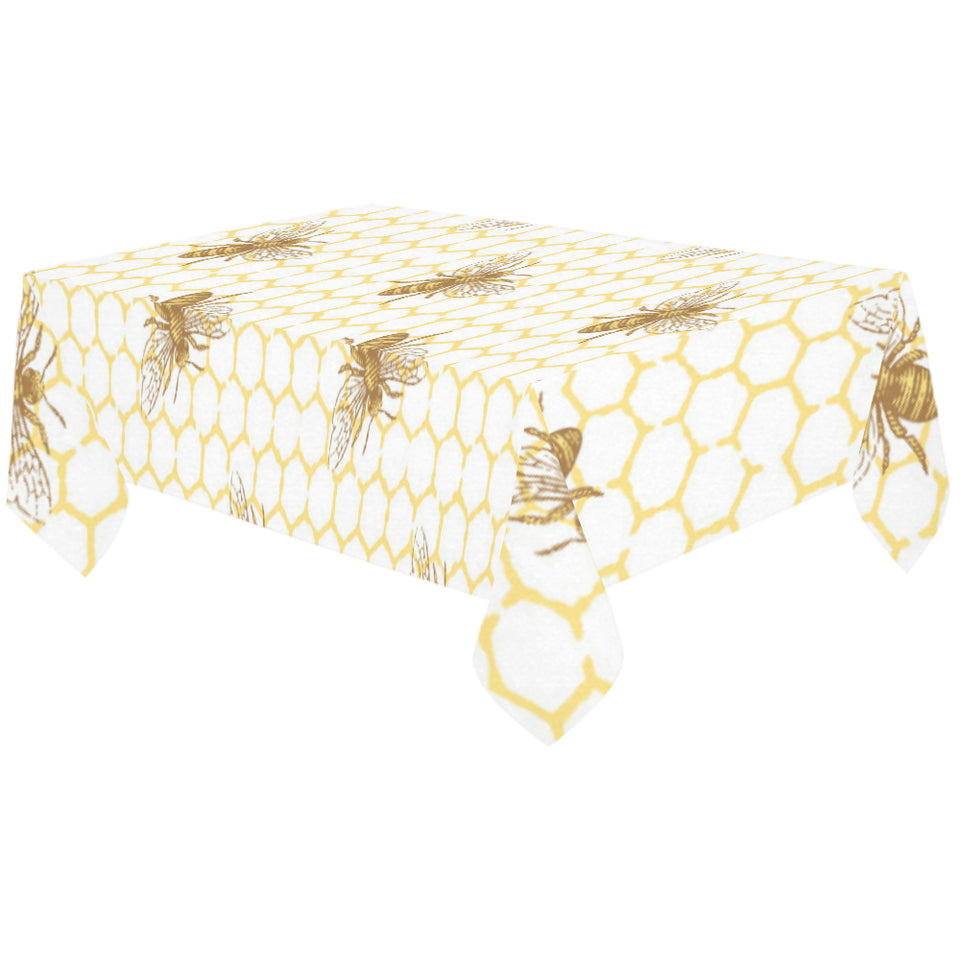 Bee honeycomb seamless design pattern Tablecloth