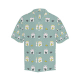 Cute hamster cheese pattern Men's All Over Print Hawaiian Shirt