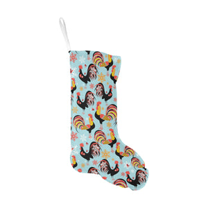 Rooster chicken cock snowfalke Christmas Stocking