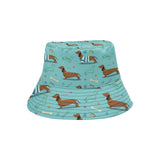 Dachshund decorative background Unisex Bucket Hat