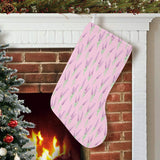 Lavender pattern pink background Christmas Stocking